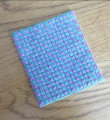 Hand stitched rug -turquoise & lavender