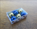 Box Christmas baubles blue