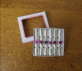 Boxed silver & pink crackers