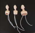 3 ceramic part dolls
