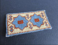 Small rug blue & cream