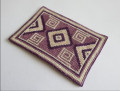 Hand stitched  lavender rug 