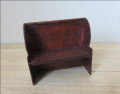 1/24th  Mahogany settle