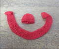 Hat/scarf set in red