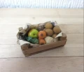Wood tray of greengroceries