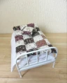 Childs  dressed metal bed