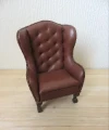 Leather armchair by Celia Mayfield