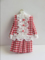 Girls red gingham dress