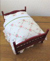 Dressed double bed  pink floral