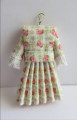 Girls green floral dress