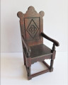 Tudor chair by McQueenie Miniatures
