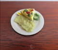 Plate of quiche & salad