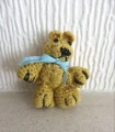Knitted yellow teddy 