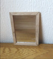Wood framed mirror