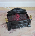 Lit fire basket 